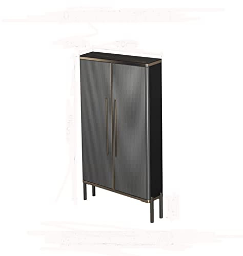 KJLYLPP Shoe Rack Vintage Solid Wood Shoe Cabinet, Partition Locker Shoe Cabinet, Shoe Cabinet with Tipper Drawer, Suitable for Hallway Shoe Cabinet (70cm)