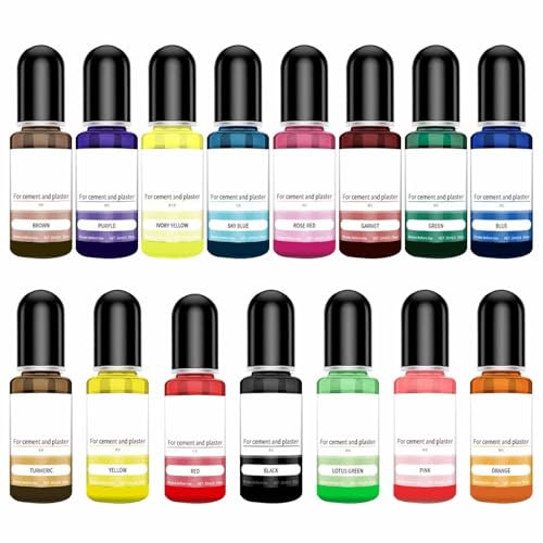 Pigments de couleur pour poudre de coulée, béton, plâtre, peinture pour poudre de coulée, pigments de couleur pour béton, ciment, pâte de coulée, béton coulé, béton, céramique, poudre de coulée,