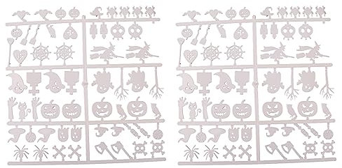 Xchon 2 Stück Buchstabenbrett Halloween Buchstaben Zeichen für Filz Message Board Letterboard Home Office Hochzeit Geburtstag Weihnachten
