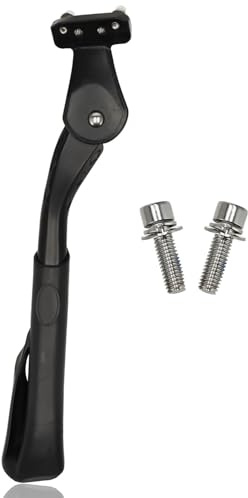 Béquille Vélo E-Bike & Fat Bike - Fourche Arrière Réglable Standard 24-29 Pouces | Béquille Latérale avec Pied Extra Large | Convient aux Vélos Électriques, VTT & Fatbikes (18-40mm)