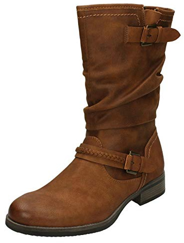 Rieker 98860, Bottes Hautes Femme, Marron (Nuss/Nuss 22), 37 EU