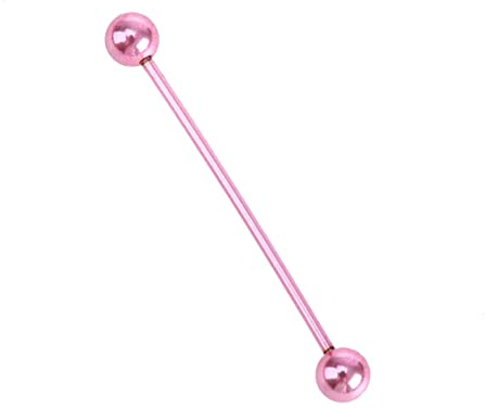 Holibanna Pendiente de Barra Industrial de Inoxidable Joyería para Piercing Corporal Joyería de Halloween