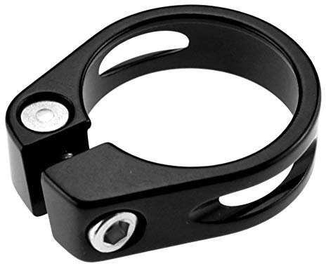 Create idea Sattelklemme Klemme Sitzrohr Sattelstütze Klemmring Sattelstützenklemme Schnellverschluss 31,8mm Schwarz