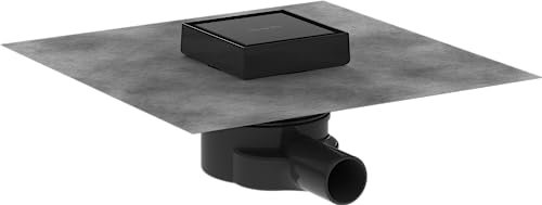 hansgrohe 56247670 RainDrain Point Punktablauf 100/100 rückseitig befliesbar Mattschwarz Komplettset