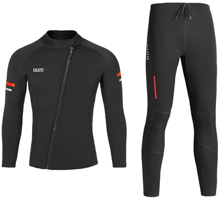 Muta in Neoprene Da 1,5 Mm A Due Pezzi, Muta Da Surf, Bodyboard E Immersioni in Neoprene Per Uomini E Donne, Ideale Per Lo Snorkeling E Le Immersioni Subacquee,Men,XL