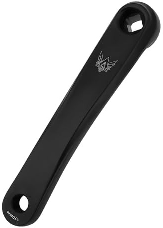WPKD BLUEIY Bras de Manivelle de Vélo,170mm Manivelles de Vélo en Alliage D'aluminium,Bras Gauche Pédalier à Vitesse Unique,pour Vélo de Route Vélo de Montagne (Noir)
