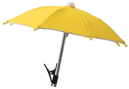 BaotyJie Paraguas para teléfono, antideslumbrante, Resistente al, Impermeable, con Clip para Actividades al Aire Libre y fotografía, Amarillo