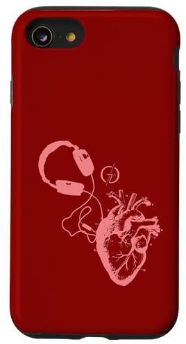 Cuffie e cuore #3 per EDM Lovers e DJ Custodia per iPhone SE (2020) / 7/8
