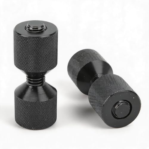 VELATEMOR Set di Perni di Allineamento Flangia in Alluminio a Due Fori per L'allineamento del Collegamento delle Flange dei Tubi su Macchinari per Auto per Ricambi Auto e Progetti di Grandi