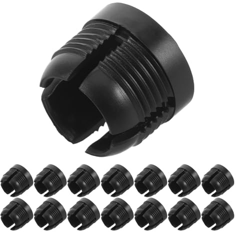Sewroro 50 Piezas Tapones de Rosca para Soporte de Coche Cubiertas de Plástico para Tuercas de Orejeta Anillo de Apriete para Montaje de Automóvil Repuestos para Soporte de Teléfono Fijo