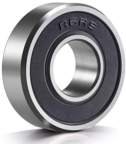 10 Pack R6-2RS Ball Bearings, 3/8’’x 7/8’’x 9/32’’ Double Rubber Sealed Miniature Deep Groove Ball Bearing, R6-rs