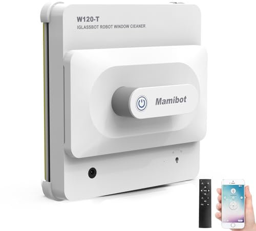 Mamibot W120-T Robot lavavetri Robot Automatico Pulizia vetri con Telecomando e App per Smartphone