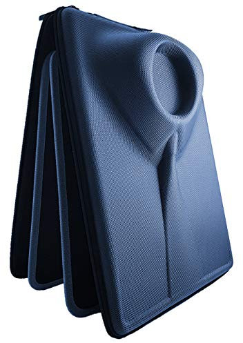 Packshi® Housse de Voyage pour Chemises Homme Infroissables Transport de Vêtements Sac Organisateur avec Aide Pliage Cadeau pour Les Hommes (Bleu Marine)