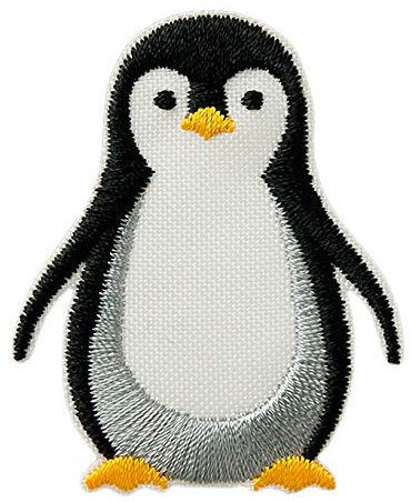 Mono Quick RECYCLPATCH Applikationen, Bügelbild, Iron on Patch, aus recycelten PET Flaschen - THINK GREEN (12020 - Pinguin)