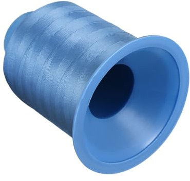 CoCud Fil à Coudre Renforcé, 1312 Yards 210D/0.32mm Fil de Polyester pour Tapisserie Bleu - (pour la Couture du Cuir, de la Tapisserie, des Jeans et des Perruques) - 1 Pièce