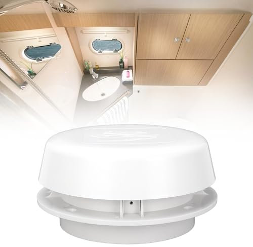 SUPYINI Capuchon de Ventilation en Forme de Champignon pour Camping-car, Capuchon de Ventilation de Toit pour Camping-car, 155 Mm, échange D'air, Résistant à L'oxydation, Capuchon de