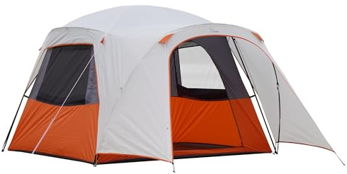 Vidalido 3-4 Person Tent with 1 Mesh Door and 2 Large Mesh Window, Double Layer Waterproof Portable Family Cabin Tent, 4 Person Tents for Outdoor Camping Hiking