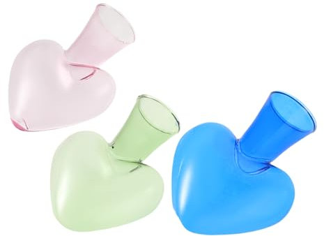 MAGICLULU 3 Stück Hydroponische Vase Wasservase Vase Mit Ständer Zwiebelvase Büropflanzen Terrarium Schreibtischpflanzer Wasserpflanzer Desktop-vase- Hydrokultur-pflanzenvase Glas