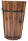 Fonowx Pflanzgefäß Aus Holzfass, Blumenkasten, Rustikaler Garten, Heimpflanzen für Pflanzen Im Freien mit Ergonomischen Griffen, Behälter, Gartenpflanzgefäß, Style B, M