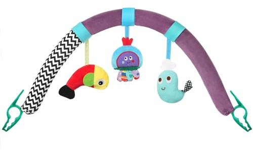ABOHU Arco de Juego para Cochecito,Juguete para Cochecito de Bebé Desmontable con Clips Ajustables,Cochecito de Bebé Juguetes de Actividad para Sillita del Coche La Cuna Bebés y Niños 0 3 6 9 12 Meses