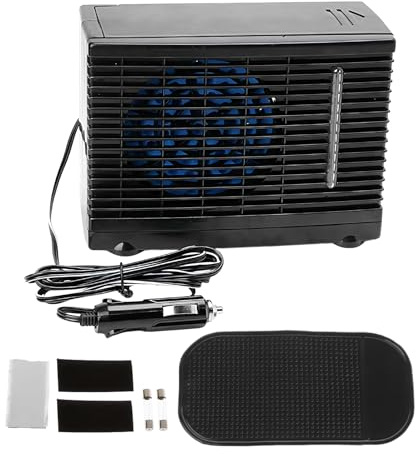 Acunny Bärbar luftkonditionering för bil, kylning för fordon, avdunstningskylare, vatten, 12 V, för lastbilar, husbilar, sovrum, garage