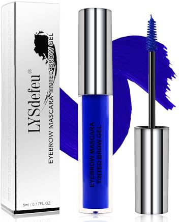Eyebrow Mascara Gel, Longlasting Waterproof Smudgeproof Blue Brow Glue Tint | Tinted Eyebrow Gel, Smudge-Proof Eye Brow Tinting, Color Liquid Mascara Brow Filler Stain, Thanksgiving Christmas Eye Makeup