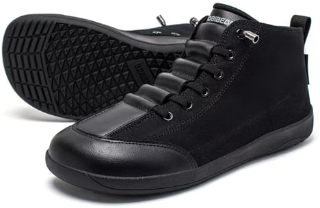 HOBIBEAR Unisex Barefoot Shoes | Zero Drop | Comfortable Leisure Mesh Trail Running Sneaker Black
