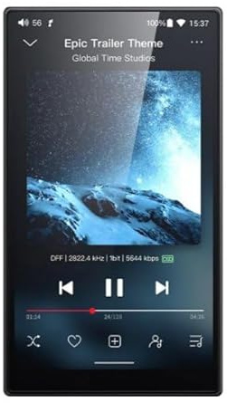 FiiO JM21 Digital Audio Player with 4+64GB Memory (Black)