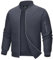 MAGCOMSEN Sommerjacke Herren Bomberjacke Umlegekragen Übergangsjacke Männer Casual Freizeitjacke, Grau, S