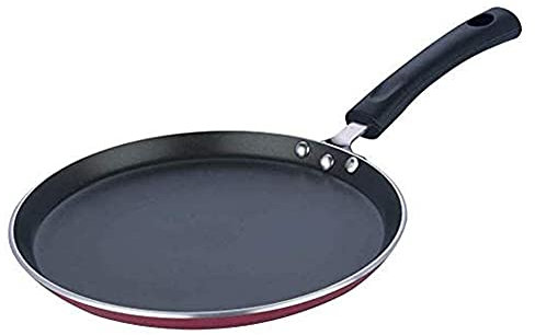 Vinod Zest Non-Stick Flat Dosa Tawa,Griddle,Crepe Pan 28 cm, Red