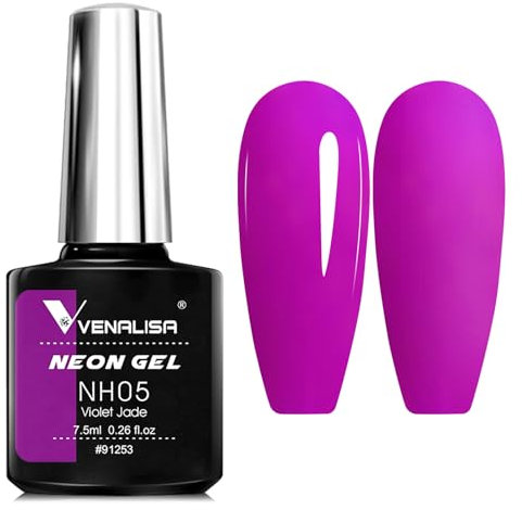 Venalisa 7.5ml Neon Dark Purple Violet Jade Color Nail Gel Polish For Nail Art Manicure Top Coat Soak Off Enamel UV Gel Varnish