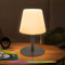 uuffoo Led Akku Outdoor Tischlampe LED tischleuchte kabellos 7 Farben, USB-C-Aufladbar für Schlafzimmer Esstisch Garten Balkon Camping (Schwarz)