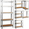 COZYBRITE Garage Shelving Units 5 Tier Heavy Duty Shed Storage Racking Shelf Metal Boltless 875kg Capacity 175kg Per Shelf for Warehouse Workshop Office (Silver, 90x40x180cm)