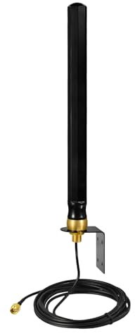 Superbat 4G LTE Antenne 8dBi SMA Stecker wasserdichte Antenne für Wandmontage omnidirektionale Netzwerkantenne 698-2700 MHz für Extended Receiver Cellular Hunting Trail Game Kamera Cam Router Gateway