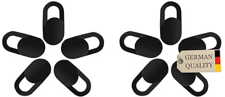 jaramari® 5X Cubierta Webcam Cover Ultra Fina – Tapa Cámara Portátil para Ordenadores, PC, Móviles, Tablets – Protector Cubre Webcam - Accesorio para Tapar la Cámara y Proteger la Privacidad