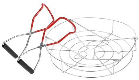 FUNNETOYU 1ensemble Coffret De Pince à Canning Acier avec Support De Stockage pour Conserve Outil Pratique pour Cuisine Pique-