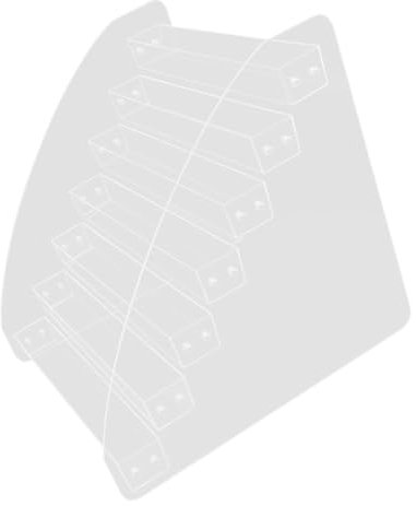 OSOLADY Organisateur de Vernis à Ongles Couches Support de Rangement Cosmétiques pour Étagère Design Moderne