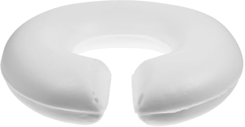 HOODANCOS Cuscino Massaggio Cervicale in Cotone Bianco a Forma di U per Comfort e Posizione Rilassante per Cliniche e Ospedali