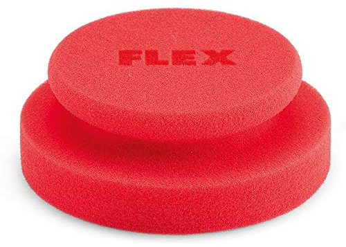 Flex 442682 Profi Handpolierschwamm 130 mm mit umlaufender Griffleiste für Polituren, Wachse, Lackreiniger, statt Poliermaschine