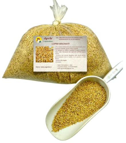 Lupini Macinati da 5 kg Fertilizzante e Rinverdente Biologico per Piante Acidofile Ortive e Agrumi