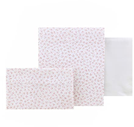 Cambrass - Sabana Moises/Carro 3 Pcs 80x120x1 cm Liberty Rosa