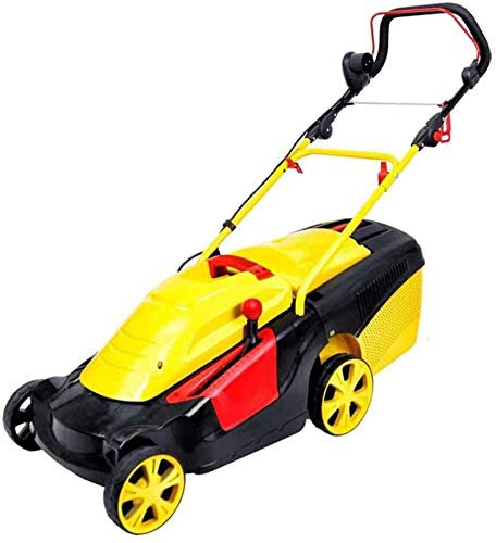 Samnuerly Cortacéspedes rotativos Cortacésped eléctrico, Cortacésped eléctrico doméstico Manual de 1600 W Cortacésped, Ancho 40 cm Área de Uso 1200 m2 Capacidad.