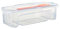 BRAVECOW Microwave Steamer Vegetable Cooker 1.3L Food Cooking Box with Strainer Fork Spoon Kitchen Pasta Noodle Freshness BPA-free Organiser