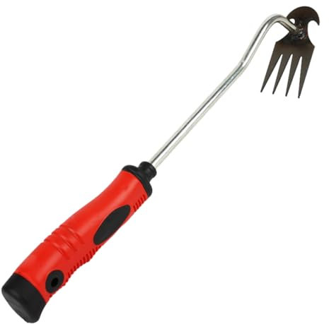 WEITING Garden Harke, Schwerlast Gartenrechen, Effiziente Unkraut Handrechen Garten Hinterhof Laub Rasenrechen, Gartengeräte Unkraut Hacke Für Jäten, Lockern, Pflanzen, Säen