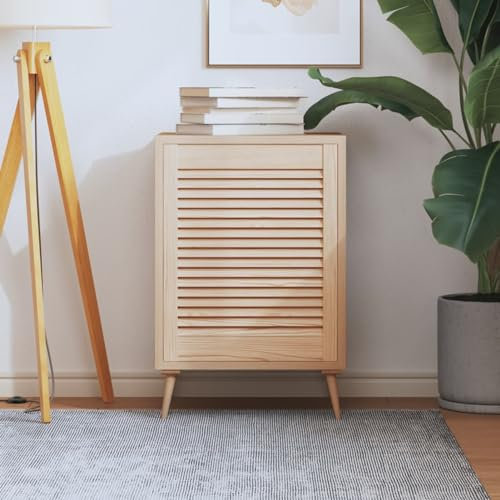 Rantry Puerta Tipo persiana Madera Maciza de Pino 61,5x49,4cm Puertas de armarios