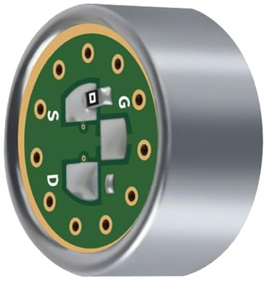 Glugahrif Noyau de microphone, cartouche de microphone dynamique, remplacement de la tête sonore, condensateur de microphone électret unidirectionnel de 14 mm pour la transmission en direct