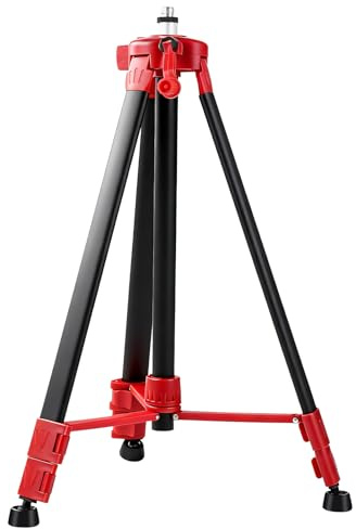 Risegun Treppiede per Livella Laser, treppiede telescopico regolabile da 1,5 m, Filettature 5/8 a 1/4 di Pollice Supporto Livelle Laser in Acciaio per strumento di misurazione laser autolivellante
