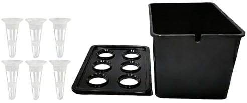 Itkcozcg Juego de soportes hidropónicos para jardín al aire libre que promueve el crecimiento robusto de verduras, flores sin tierra, cultivo hidropónico compacto para jardinería en casa y verduras en