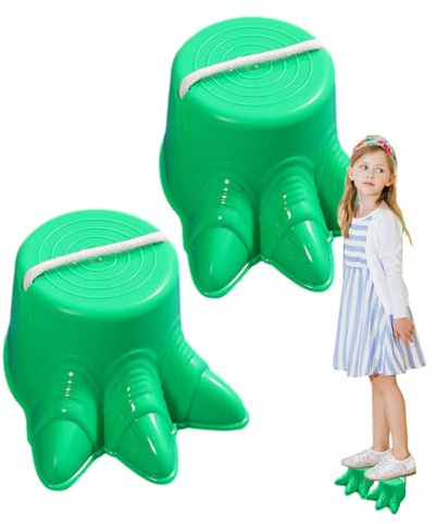 Genérico Stelzen für Kinder, Laufstelzen für große Füße, 2 Stück, zum Gehen, Becher, Spielzeug, Gleichgewichtsstelzen, klassisches Picknick-Set, rutschfest