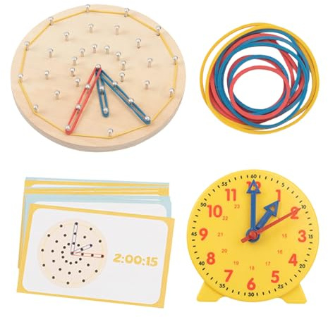 Generisch Reloj de Aprendizaje para niños | Juego Educativo de al Tacto, Juguete práctico como Materiales de Aprendizaje, para el hogar, Clases, niñas, Viajes, Aprendizaje, Jugar